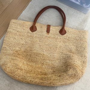 RAFFIA BEACH BAG